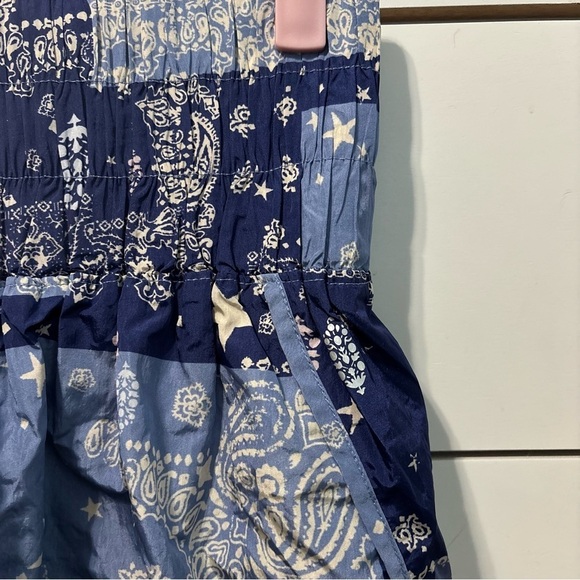 Free People Movement Blue Pattern The Way Home Shorts - Picture 4 of 7